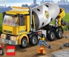Ένα φορτηγό συγκεκριμένων αναμικτών και ένας εργάτης οικοδομών, Lego City